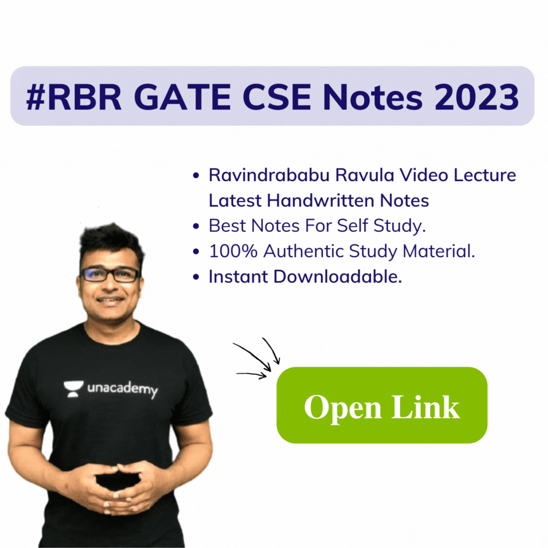 Ravindrababu |Ravula GATE CSE Handwritten Notes For GATE 2023